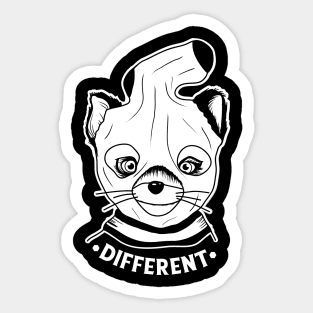 Different - Black Sticker